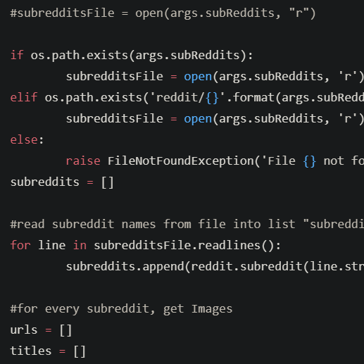 A screenshot of Python code from the GitHub repository